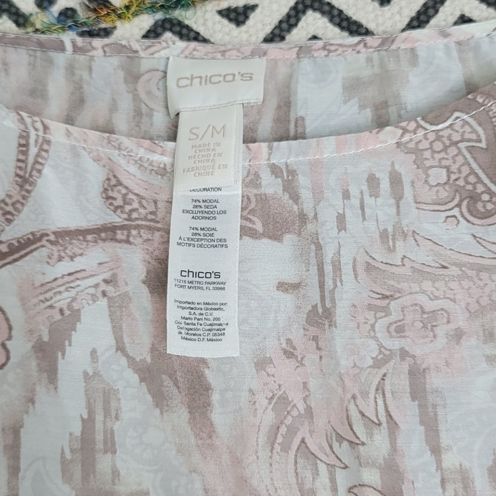 Chico's Printed Blouse - Picture 2 of 7